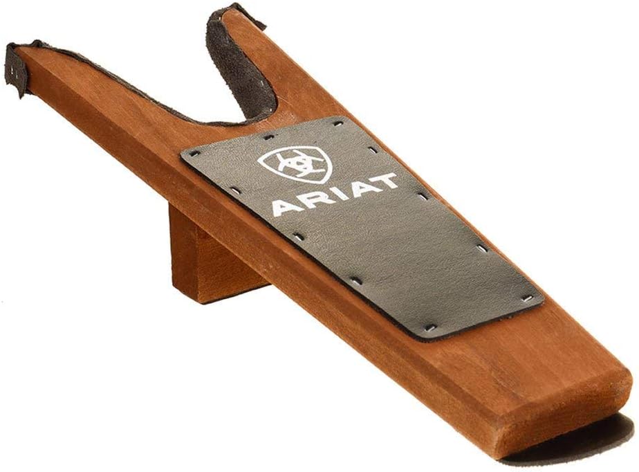 ARIAT Small Stained Wood Boot Jack with Padded Edge